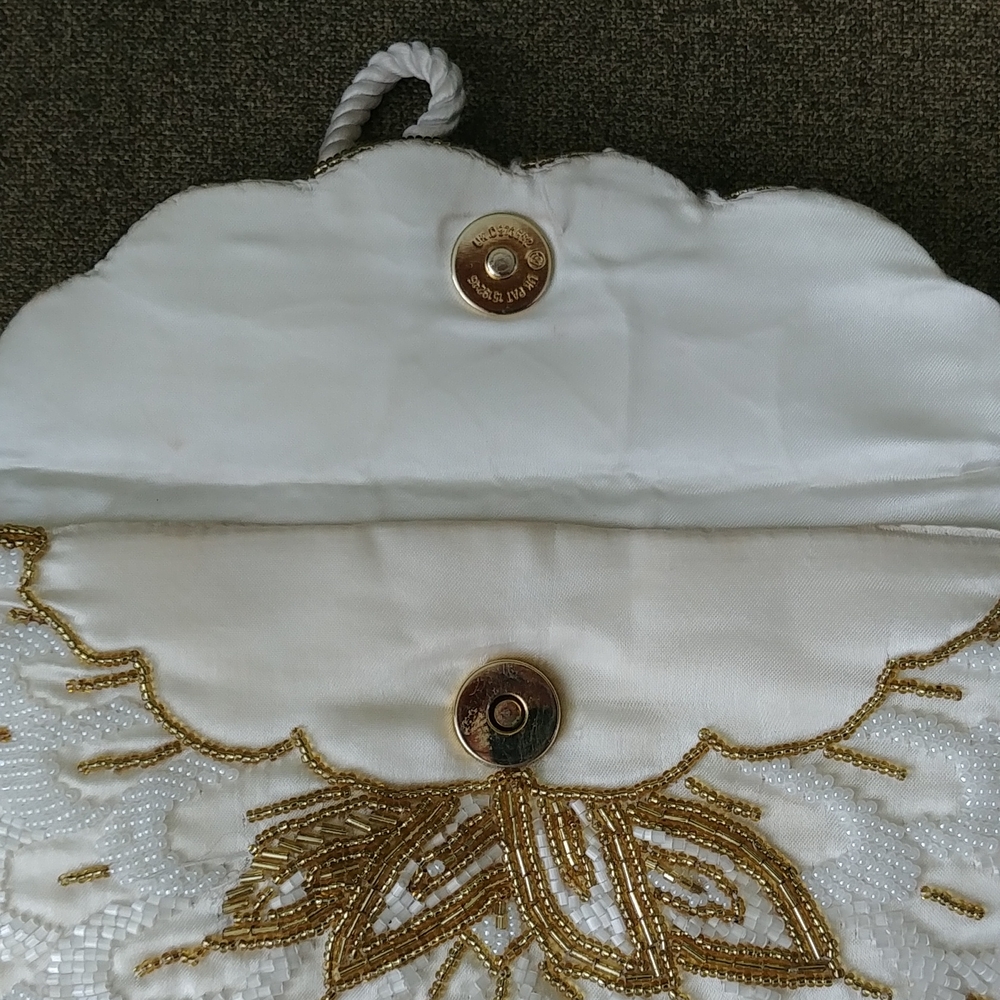 Vintage, Beaded envelope clutch - Picture 7 of 11